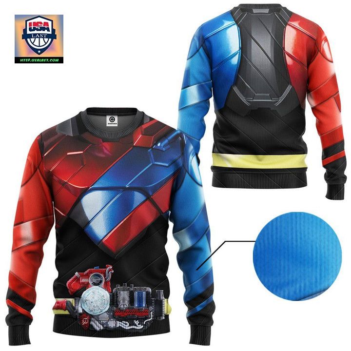 Kamen Rider Build Rabbit Tank Ugly Christmas Sweater