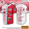 Kansas City Chiefs Custom Baseball Jersey