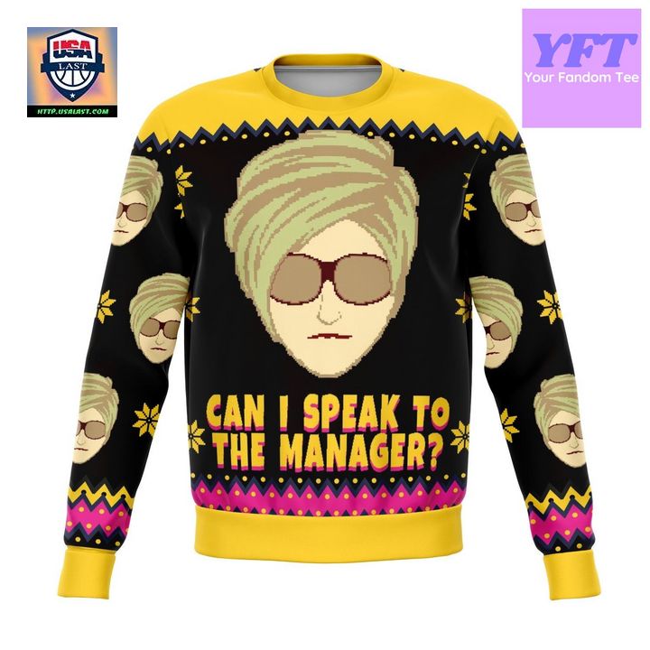 Karen Talks To Manager Meme Funny Design 3d Ugly Christmas Sweater