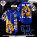 Kentucky Wildcats Big Blue Nation Custom Baseball Jersey