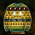 Knitting Pattern Boo Bees 3D Print Ugly Christmas Sweater