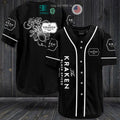 BEST Kraken Black Spiced Rum logo black Baseball Jersey