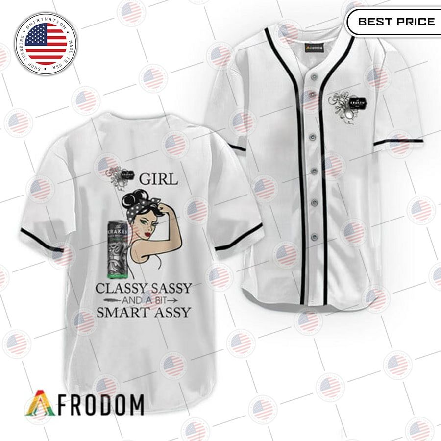 HOT Kraken Rum Classy Sassy And A Bit Smart Assy Baseball Jersey