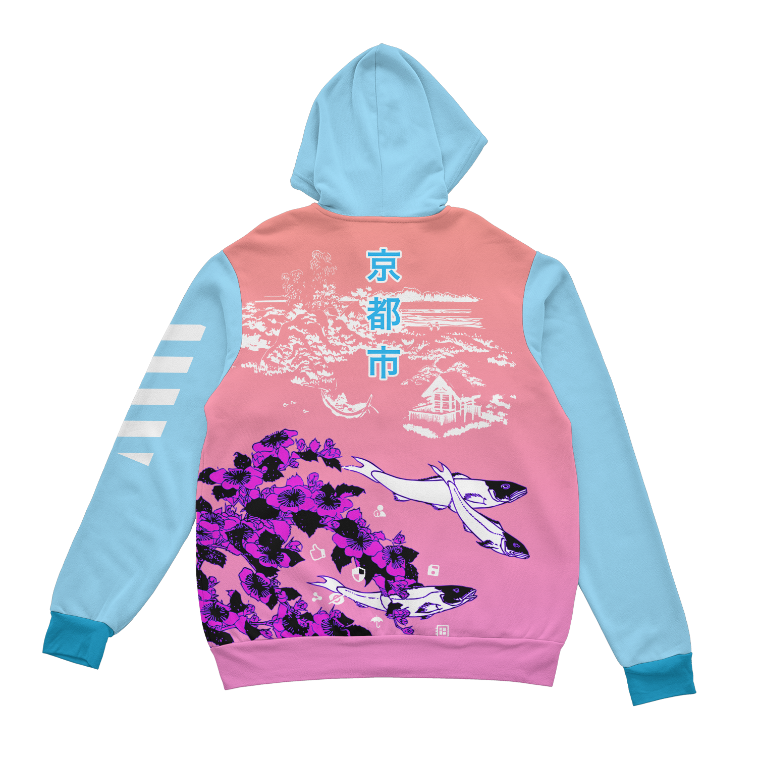 Kyoto Koi Zip Up Hoodie