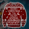Lampoon’S Christmas Vacation Knitting Pattern 3D Print Ugly Christmas Sweater