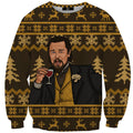 Laughing Leo Memes Woolen Sweater Ugly Christmas Sweater