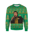 Leo Laughing Meme Ugly Christmas Sweater