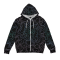 Liquid Topography Zip Up Hoodie
