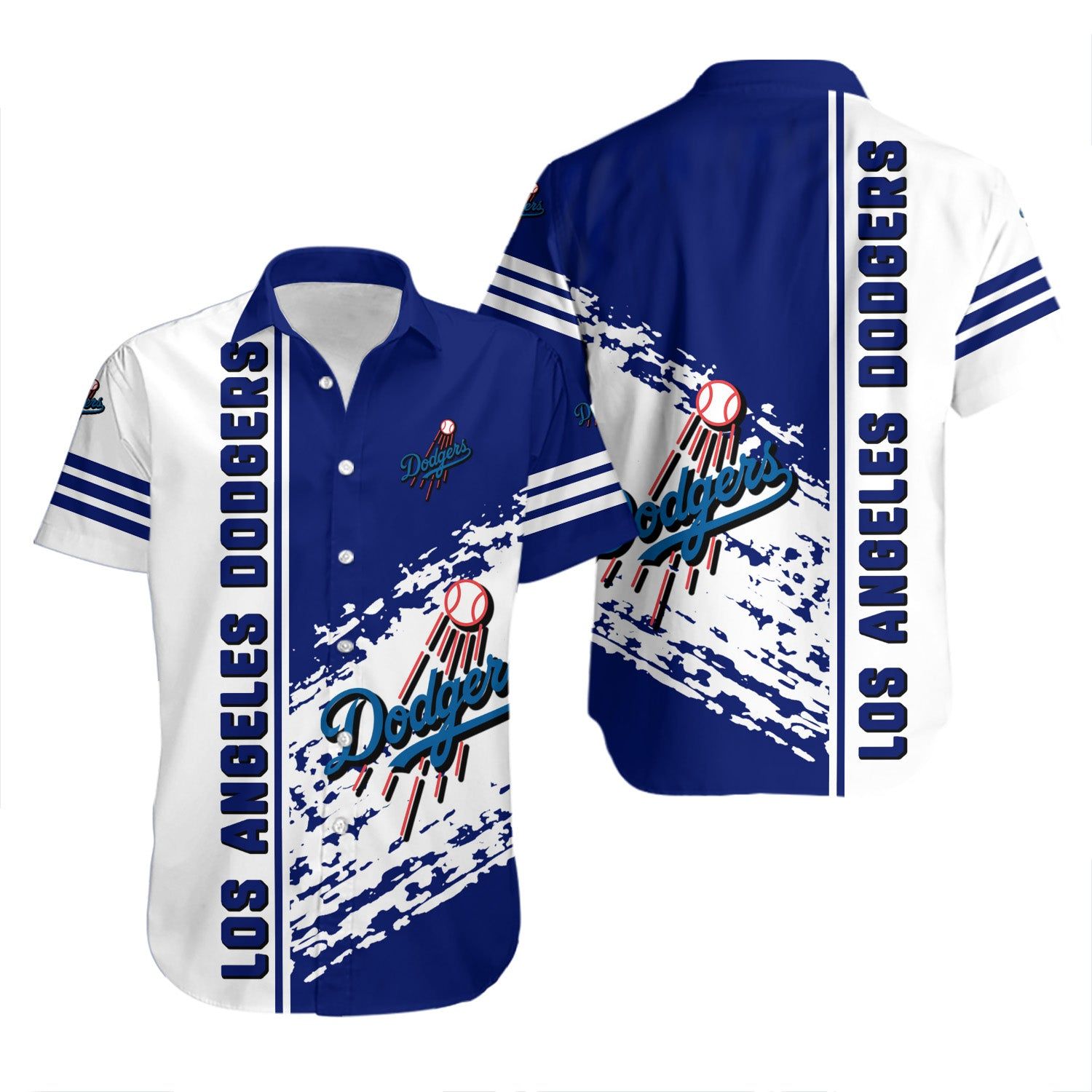 Los Angeles Dodgers Hawaiian Shirt Quarter Style - MLB