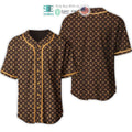 BEST Louis Vuittion Luxury Brand LV brown Baseball Jersey