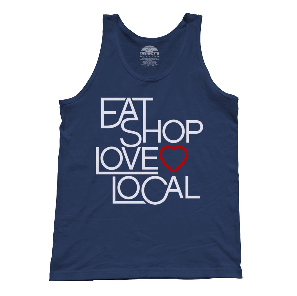 Unisex Love Shop Eat Local Tank Top