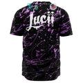 BEST Lucii paint black pink Baseball Jersey