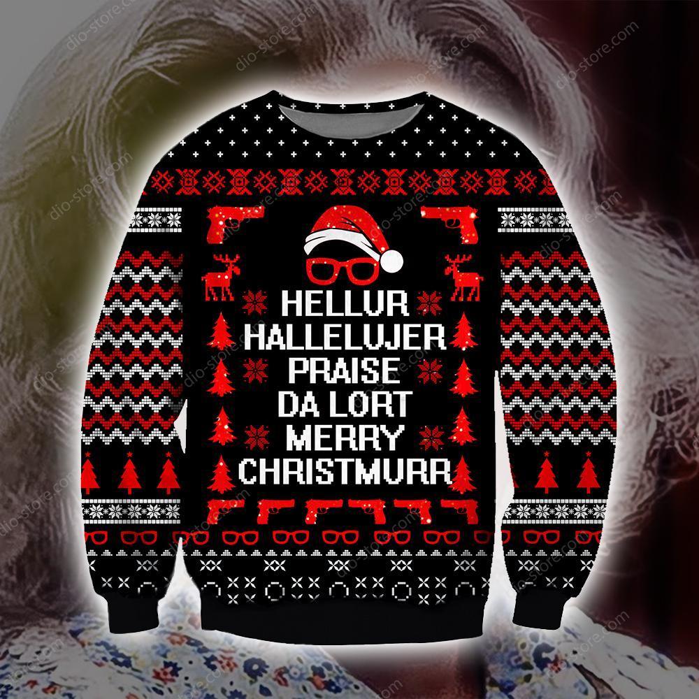 Madea Christmas Knitting Pattern 3D Print Ugly Christmas Sweater