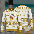Malibu Rum 3D Print Ugly Christmas Sweater, Hoodie, Zip Hoodie, Bomber Jacket