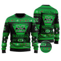 Marshall Thundering Herd Football Team Logo Custom Name Personalized Ugly Christmas Sweater Holiday Party Men Women Plus Size