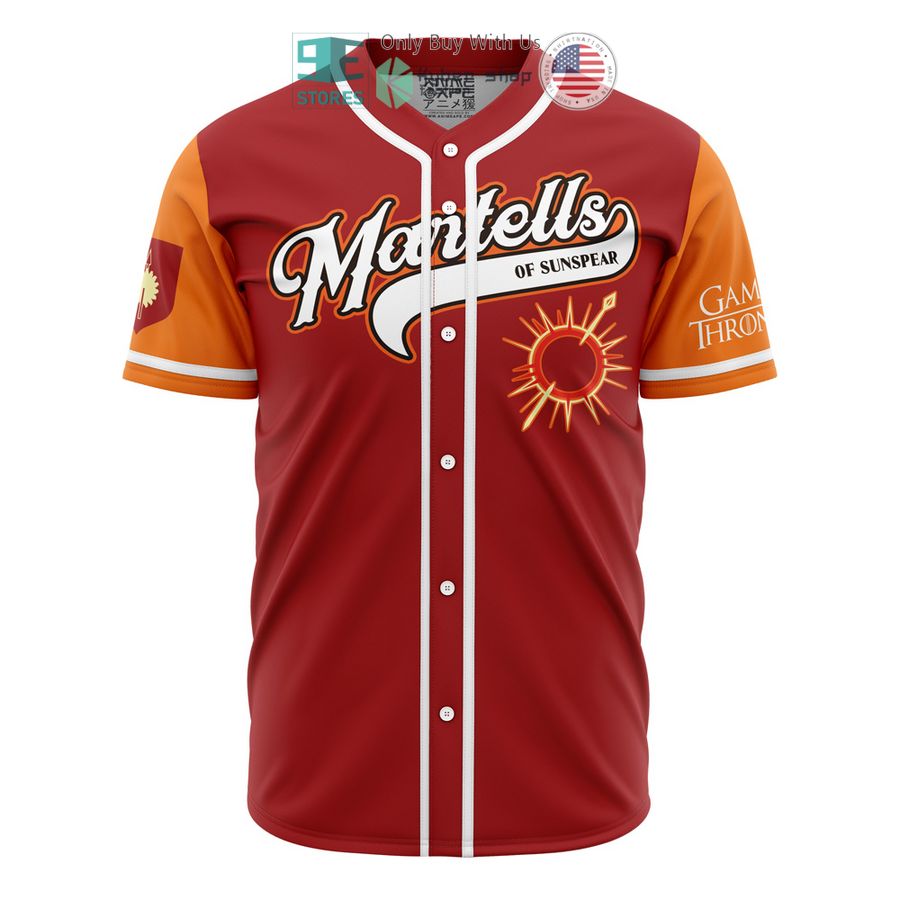 BEST Martells of Sunspear Game of Thrones Baseball Jersey