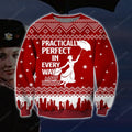 Mary Poppins Knitting Pattern 3D Print Ugly Christmas Sweater