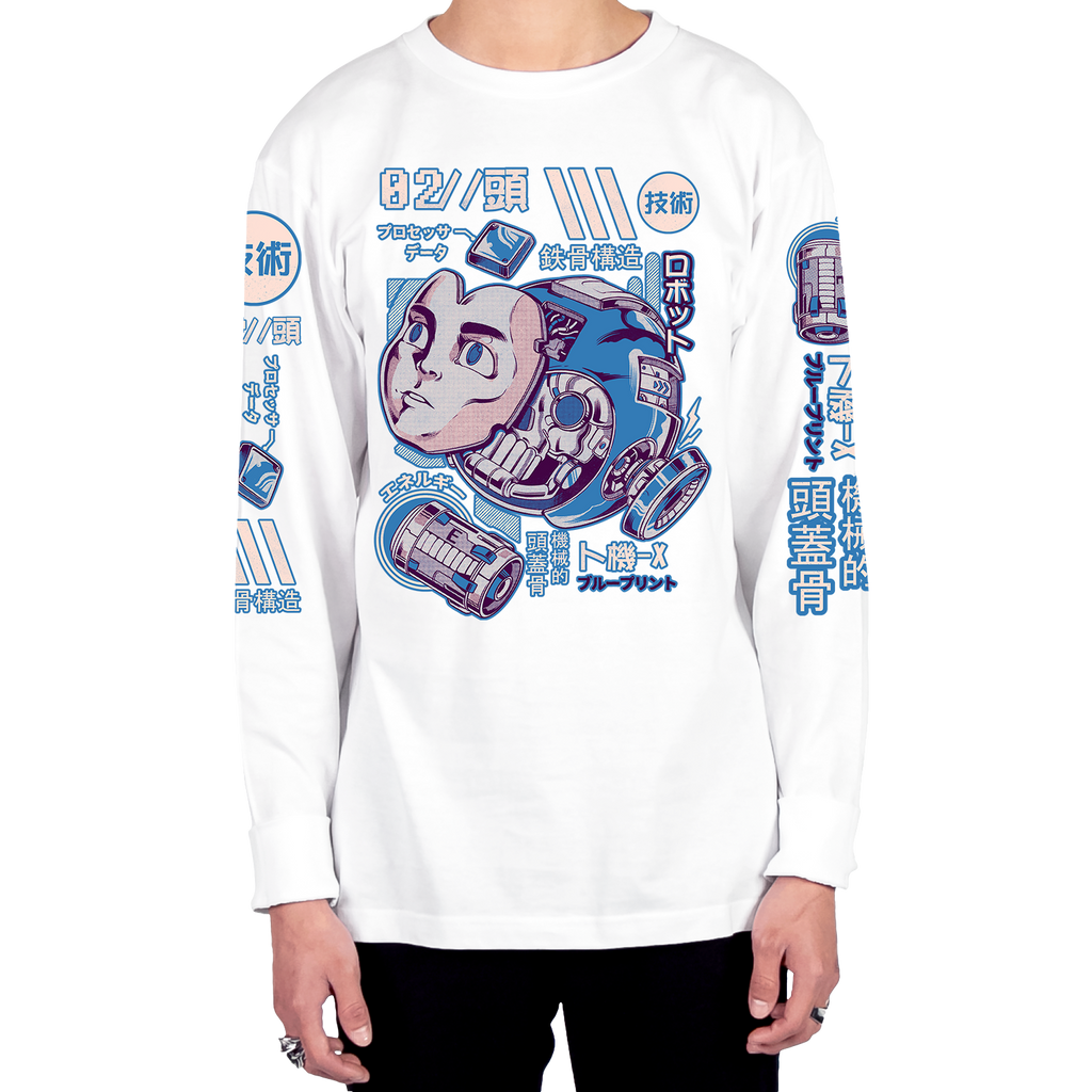 Mega's Head Long Sleeve Tee