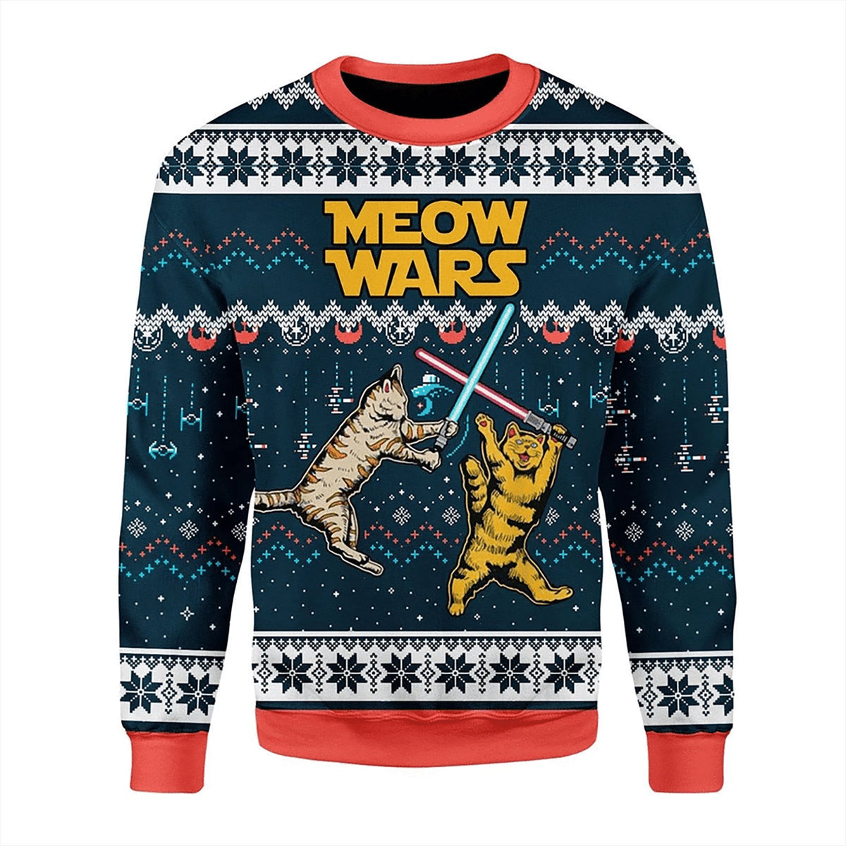 Meow Wars Ugly Christmas Sweater