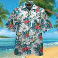 Miami Dolphins Short Sleeve Button Up Tropical Hawaiian Shirt