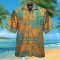 Miami Dolphins Short Sleeve Button Up Tropical Hawaiian Shirt VER028