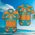 Miami Dolphins Short Sleeve Button Up Tropical Hawaiian Shirt VER03