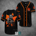 Michael Myers Mapple Leaf Horror Movie Baseball Jersey