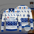 Michelob Ultra 3D Print Ugly Christmas Sweater, Hoodie, Zip Hoodie, Bomber Jacket