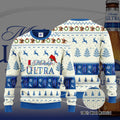 Michelob Ultra Santa Hat Christmas Ugly Christmas Sweater, Hoodie, Zip Hoodie, Bomber Jacket