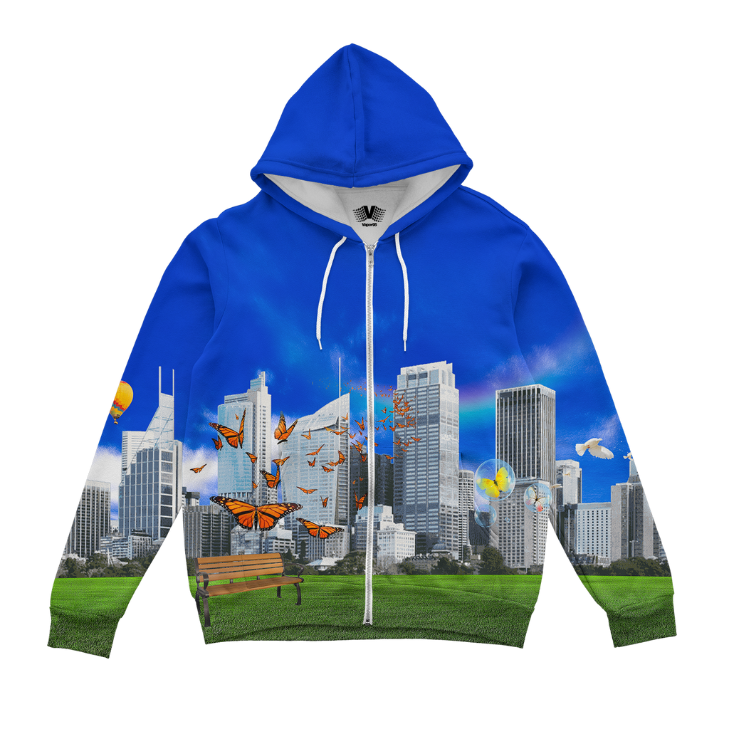Frutiger World Zip Up Hoodie
