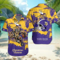 Minnesota Vikings Personalized Gridiron Warrior Hawaiian Shirt