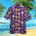 Minnesota Vikings Short Sleeve Button Up Tropical Hawaiian Shirt VER015