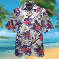 Minnesota Vikings Short Sleeve Button Up Tropical Hawaiian Shirt VER017