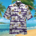 Minnesota Vikings Short Sleeve Button Up Tropical Hawaiian Shirt VER020