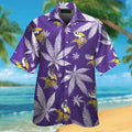 Minnesota Vikings Short Sleeve Button Up Tropical Hawaiian Shirt VER08