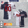 MLB Washington Nationals Mix jersey Style Custom Polo