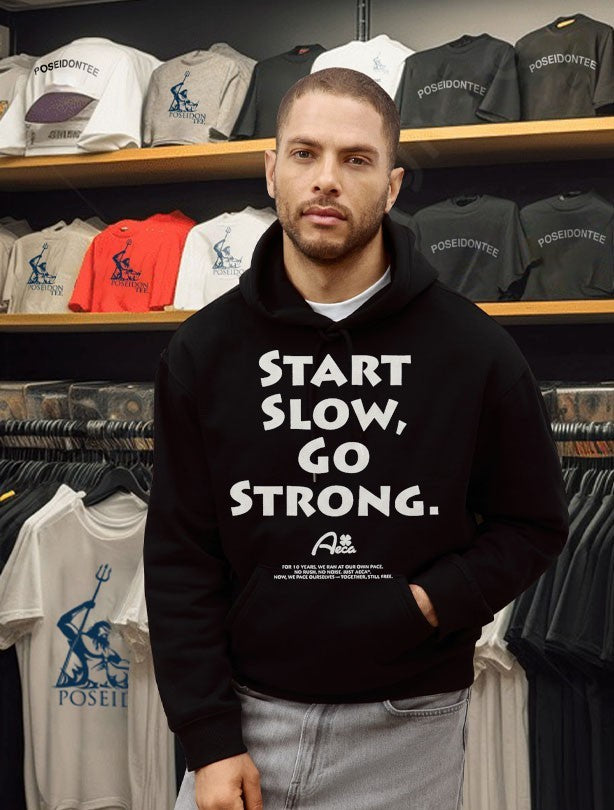 Musinsa Start Slow Go Strong Half T-shirt
