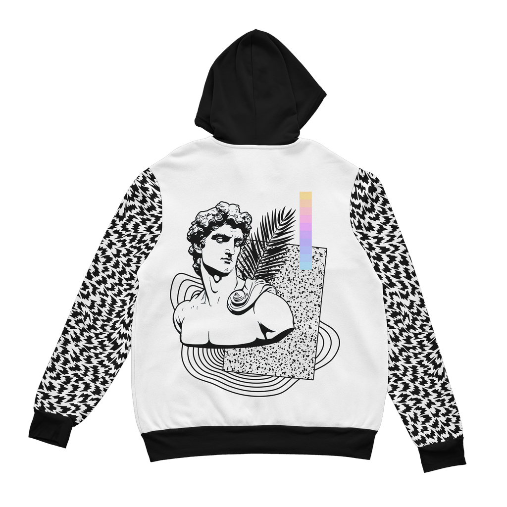 Natural Ruler Zip Up Hoodie