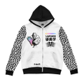 Natural Ruler Zip Up Hoodie