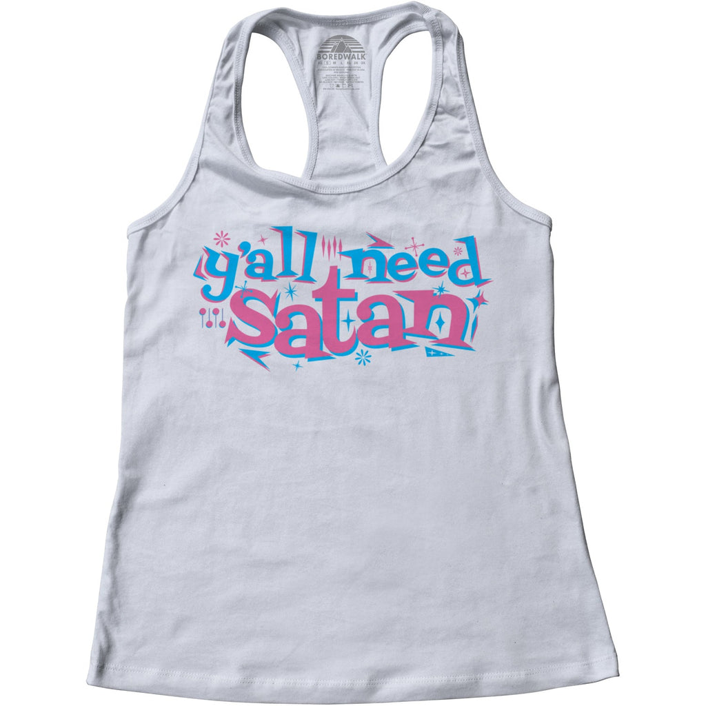 Women's Y'all Need Satan Racerback Tank Top