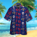 New York Giants Short Sleeve Button Up Tropical Hawaiian Shirt VER01
