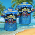 New York Giants Short Sleeve Button Up Tropical Hawaiian Shirt VER011