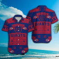 New York Giants Short Sleeve Button Up Tropical Hawaiian Shirt VER026