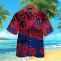 New York Giants Short Sleeve Button Up Tropical Hawaiian Shirt VER07