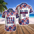 New York Giants Tropical Style Hawaiian Shirt Short Combo Set