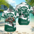 New York Jets Personalized Gridiron Warrior Hawaiian Shirt
