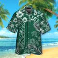 New York Jets Short Sleeve Button Up Tropical Hawaiian Shirt VER025
