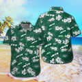 New York Jets Short Sleeve Button Up Tropical Hawaiian Shirt VER08