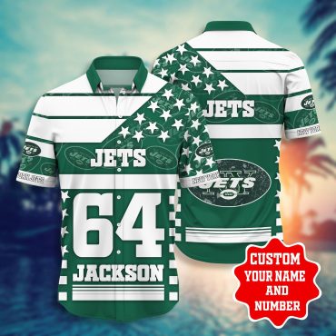 New York Jets Stars and Stripes Custom Hawaiian Shirt