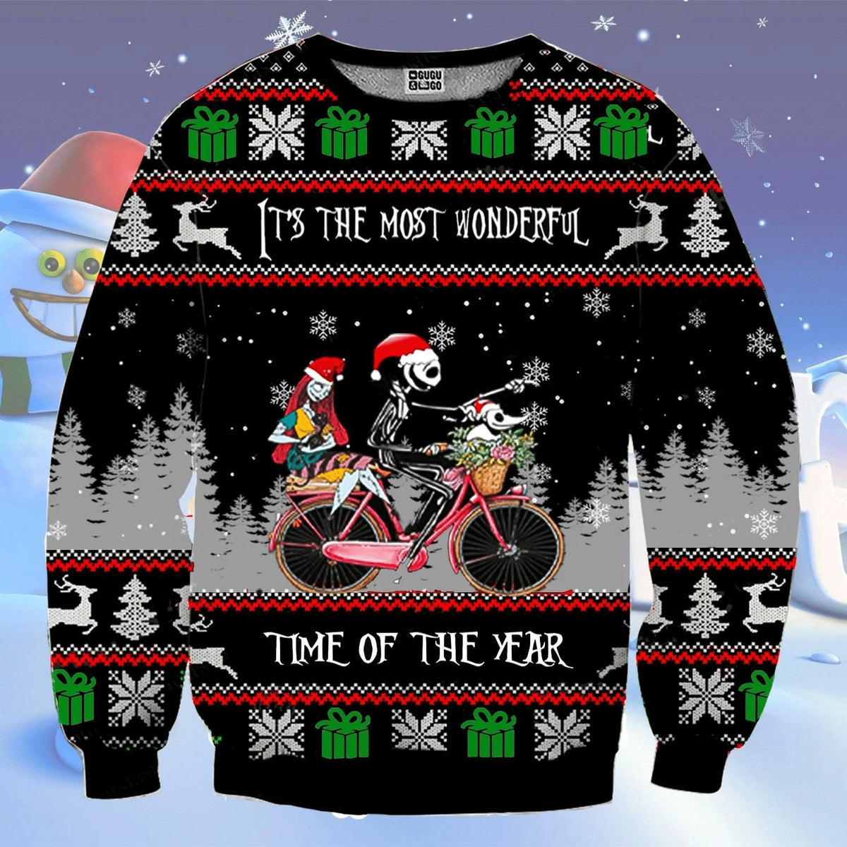 Nightmare It’s The Most Wonderful Time Of The Year Knitted Ugly Christmas Sweater